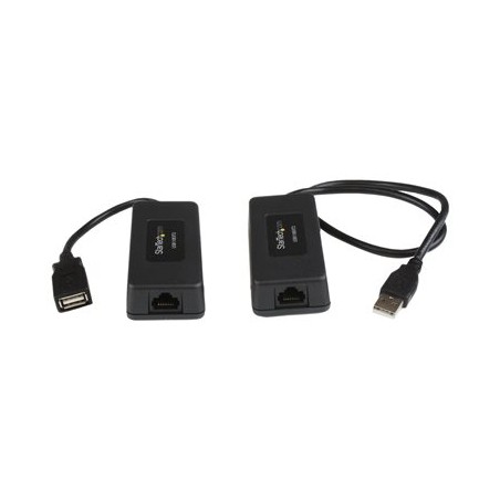 StarTech.com 1-Port USB 1.1 Extender - Up to 131 ft (40 m) over Cat5/Cat6 Extension - Up to 12 Mbps USB 1.1 Ethernet Extender