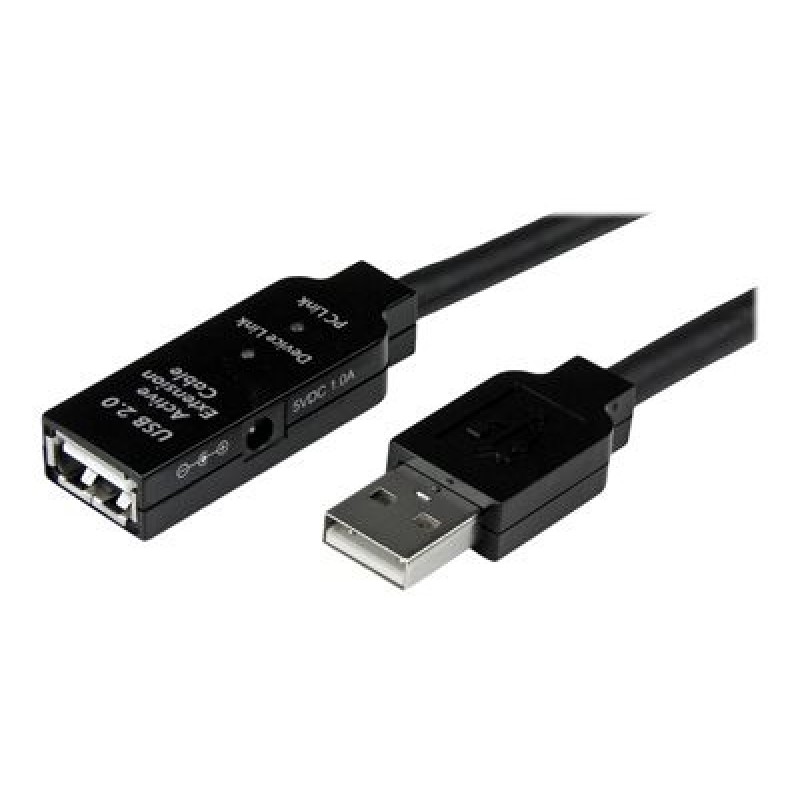 StarTech.com 25m USB 2.0 Active Extension Cable M/F - 25 meter USB A Male to USB A Female USB 2.0 Repeater / Extender Cable