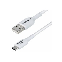 StarTech.com 2m (6.6ft) White USB-A to USB-C Charging Cable/Cord, M/M - USB kabel - USB (M) do USB-C (M) - USB 2.0 - 3 A - 2 m