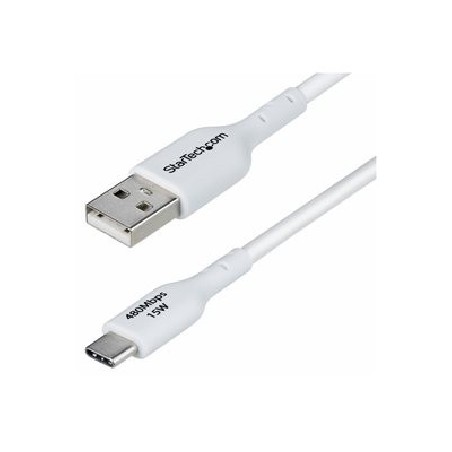 StarTech.com 2m (6.6ft) White USB-A to USB-C Charging Cable/Cord, M/M - USB kabel - USB (M) do USB-C (M) - USB 2.0 - 3 A - 2 m