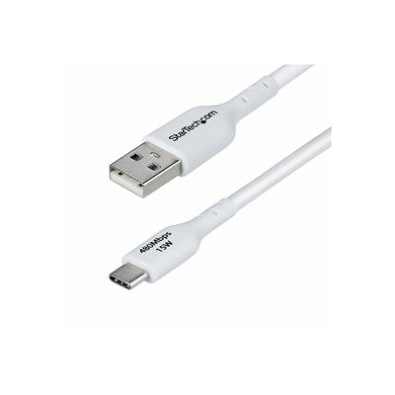 StarTech.com 3m (9.8ft) White USB-A to USB-C Charging Cable/Cord, M/M - USB kabel - USB (M) do USB-C (M) - USB 2.0 - 3 A - 3 m