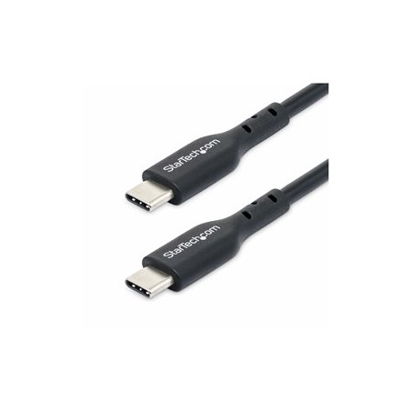 StarTech.com 2m (6ft) USB C Charging Cable, USB-C Cable, USB 2.0 Type-C Laptop Charger Cord, 60W 3A Power Delivery, TPE Jacket