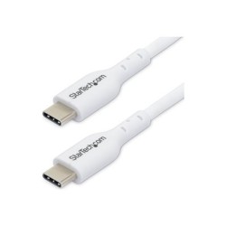 StarTech.com - USB kabel - USB-C (M) do USB-C (M) - USB 2.0 - 3 A - 2 m - USB Power Delivery (60W) - bílá (balení 2)