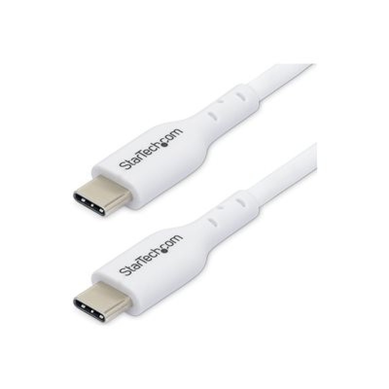 StarTech.com - USB kabel - USB-C (M) do USB-C (M) - USB 2.0 - 3 A - 2 m - USB Power Delivery (60W) - bílá (balení 2)