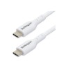 StarTech.com - USB kabel - USB-C (M) do USB-C (M) - USB 2.0 - 3 A - 2 m - USB Power Delivery (60W) - bílá (balení 2)