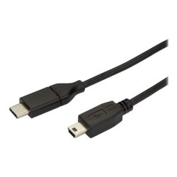 StarTech.com USB C to Mini USB Cable - 6 ft / 2m - M/M - USB 2.0 - Mini USB Cord - USB C to Mini B Cable - USB Type C to Mini