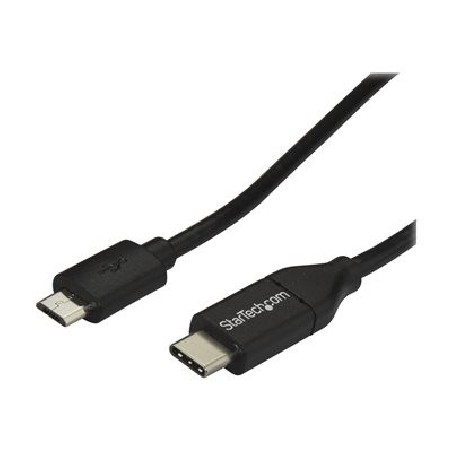 StarTech.com USB C to Micro USB Cable 2m 6ft - USB-C to Micro USB Charge Cable - USB 2.0 Type C to Micro B - Thunderbolt 3