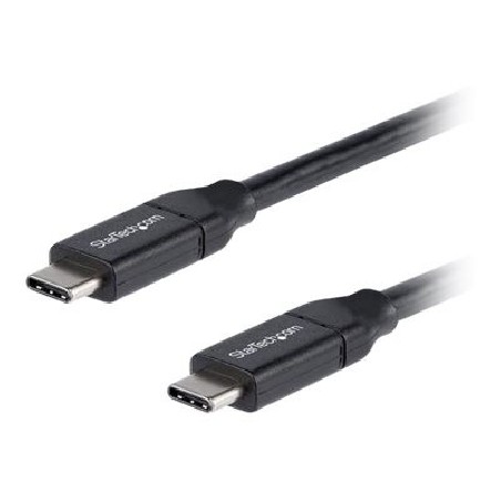 StarTech.com USB C to USB C Cable - 1.5 ft / 0.5m - 5A PD - White - USB 2.0 - USB-IF Certified - USB Type C Cable - USB C