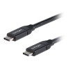 StarTech.com USB C to USB C Cable - 1.5 ft / 0.5m - 5A PD - White - USB 2.0 - USB-IF Certified - USB Type C Cable - USB C