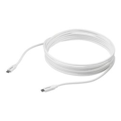 StarTech.com USB C to USB C Cable - 13 ft / 4m - 5A PD - M/M - White - USB 2.0 - USB-IF Certified - USB Type C Cable - USB C