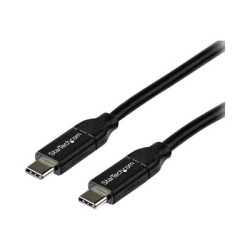 StarTech.com 2m 6ft USB C to USB C Cable - 5A PD - USB 2.0 USB-IF Certified - USB kabel - USB-C (M) rovné do USB-C (M) rovné