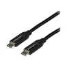 StarTech.com 2m 6ft USB C to USB C Cable - 5A PD - USB 2.0 USB-IF Certified - USB kabel - USB-C (M) rovné do USB-C (M) rovné