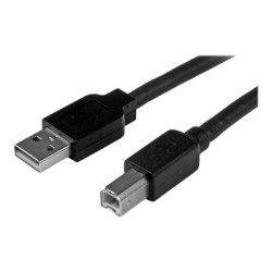 StarTech.com 15m / 50 ft Active USB 2.0 A to B Cable - Long 15 m USB Cable - 50 ft USB Printer Cable - 1x USB A (M), 1x USB B