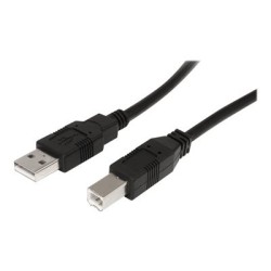 StarTech.com 9 m / 30 ft Active USB A to B Cable - M/M - Black USB 2.0 A to B Cord - Printer Cable - Extension USB Cable