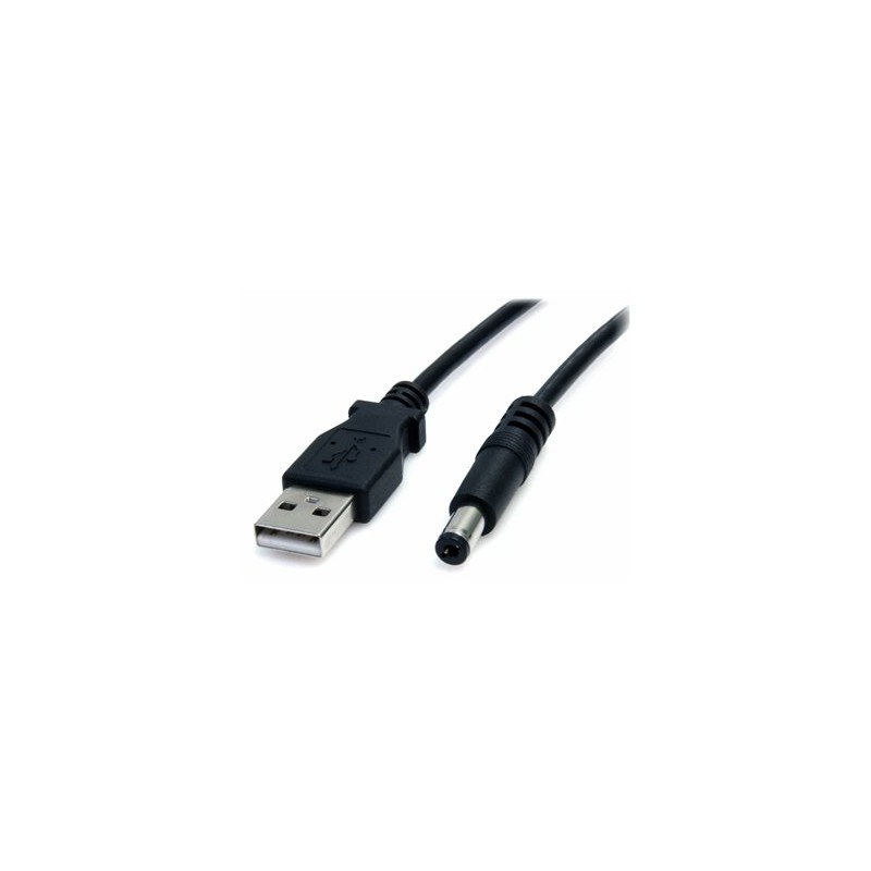 StarTech.com 3 ft USB to Type M Barrel 5V DC Power Cable - Power cable - USB (power only) (M) to DC jack 5.5 mm (M) - 3 ft