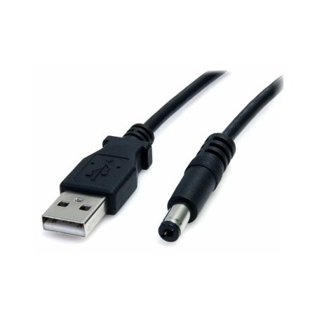 StarTech.com 3 ft USB to Type M Barrel 5V DC Power Cable - Power cable - USB (power only) (M) to DC jack 5.5 mm (M) - 3 ft