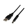 StarTech.com 1m USB to Type N Barrel 5V DC Power Cable - USB A to 5.5mm DC - 1 Meter USB to 5.5mm DC Plug (USB2TYPEN1M)