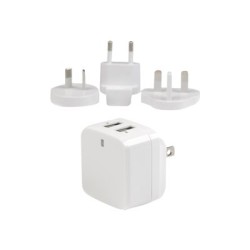 StarTech.com Dual Port USB Wall Charger 17W/3.4A - Travel Charger 110V/220V - Síťový adaptér - 17 Watt - 3.4 A - 2 výstupní