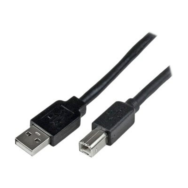 StarTech.com 20m / 65 ft Active USB 2.0 A to B Cable - Long 20 m USB Cable - 20m USB Printer Cable - 1x USB A (M), 1x USB B (M)