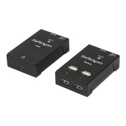 StarTech.com 4-Port USB 2.0 Extender - 165ft (50m) USB Over Cat5/Cat6 Extender - Compact USB 2.0 Over Ethernet Extender
