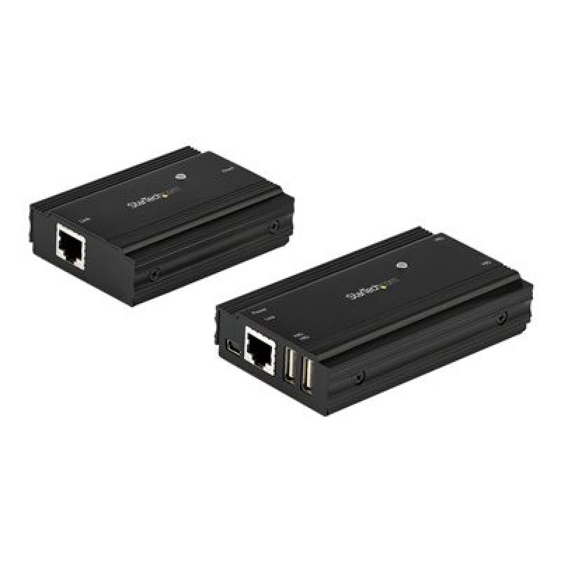 StarTech.com 4 Port USB 2.0 Extender Hub over Single CAT5e/CAT6 Ethernet Cable (RJ45), 330ft (100m), USB Extender Adapter