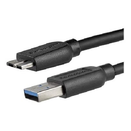 StarTech.com 2m 6ft Slim USB 3.0 A to Micro B Cable M/M - Mobile Charge Sync USB 3.0 Micro B Cable for Smartphones and Tablets