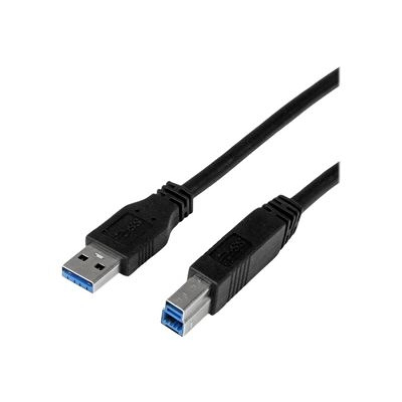 StarTech.com 1m 3 ft Certified SuperSpeed USB 3.0 A to B Cable Cord - USB 3 Cable - 1x USB 3.0 A (M), 1x USB 3.0 B (M) - 1