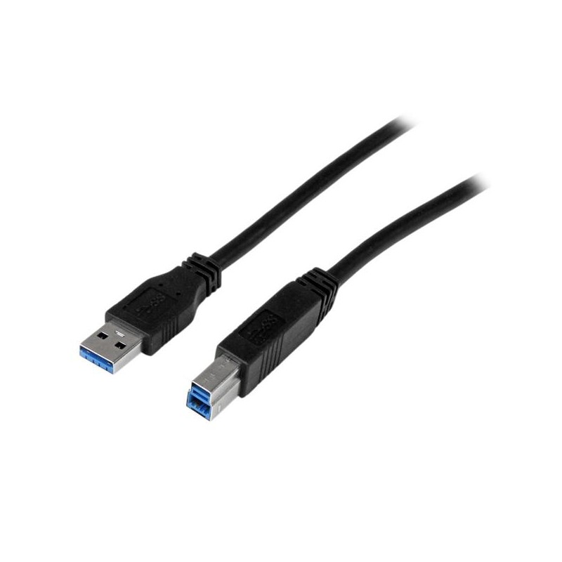 StarTech.com 2m 6 ft Certified SuperSpeed USB 3.0 A to B Cable Cord - USB 3 Cable - 1x USB 3.0 A (M), 1x USB 3.0 B (M) - 2