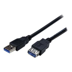 StarTech.com 2m Black SuperSpeed USB 3.0 Extension Cable A to A - Male to Female USB 3.0 Extender Cable - USB 3.0 Extension