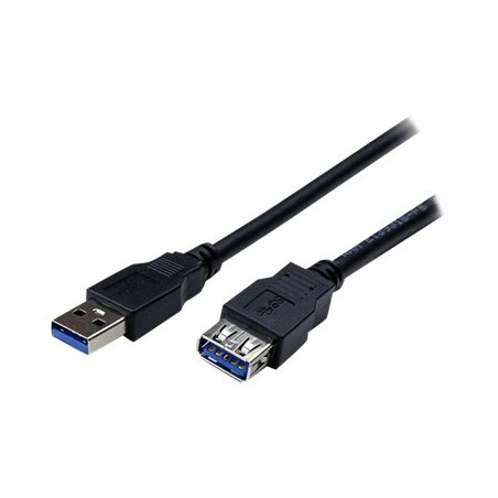 StarTech.com 2m Black SuperSpeed USB 3.0 Extension Cable A to A - Male to Female USB 3.0 Extender Cable - USB 3.0 Extension