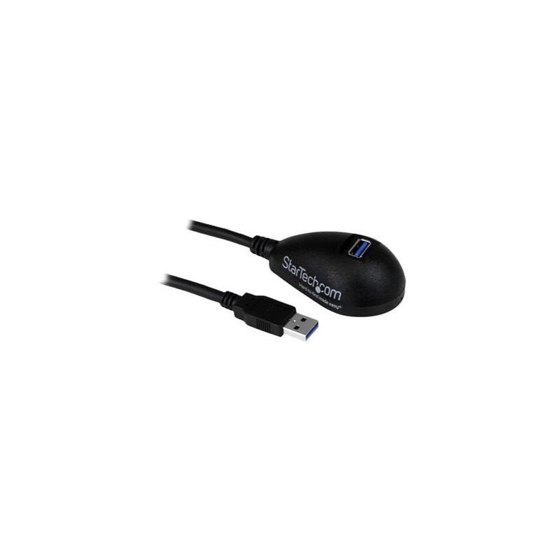 StarTech.com 5ft SuperSpeed USB 3.0 Extension Cable for Desktop - STP - USB-A Male to USB-A Female Cable for Computer - Black