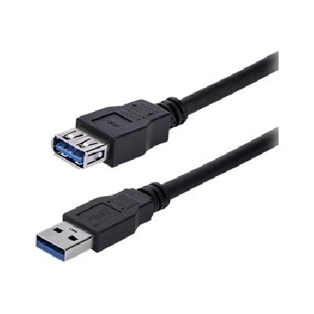 StarTech.com 1m Black SuperSpeed USB 3.0 Extension Cable A to A - Male to Female USB 3 Extension Cable Cord 1 m (USB3SEXT1MBK)
