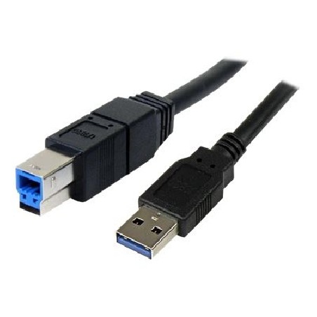 StarTech.com 3m Black SuperSpeed USB 3.0 Cable A to B M/M - Kabel USB - USB Type B (M) do USB typ A (M) - USB 3.0 - 3 m