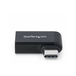 StarTech.com Right Angled USB-C to USB-A Adapter, USB 5Gbps, Compact USB-C Male to USB-A Female Adapter, Metal Housing, M/F