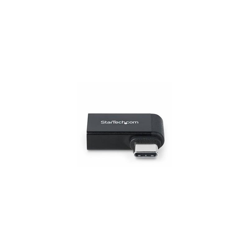 StarTech.com Right Angled USB-C to USB-A Adapter, USB 5Gbps, Compact USB-C Male to USB-A Female Adapter, Metal Housing, M/F