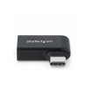 StarTech.com Right Angled USB-C to USB-A Adapter, USB 5Gbps, Compact USB-C Male to USB-A Female Adapter, Metal Housing, M/F
