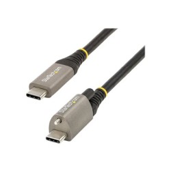 StarTech.com 3ft 1m Top Screw Locking USB C Cable 10Gbps, USB 3.1/3.2 Gen 2 Type-C Cable, 100W (5A) Power Delivery Charging, DP