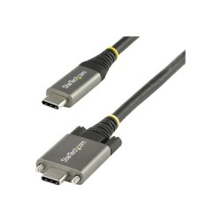 StarTech.com 20" 50cm Side Screw Locking USB C Cable 10Gbps, USB 3.1/3.2 Gen 2 Type-C Cable, 100W (5A) Power Delivery Charging