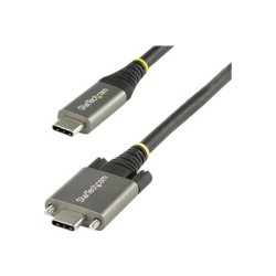 StarTech.com 3ft 1m Side Screw Locking USB C Cable 10Gbps, USB 3.1/3.2 Gen 2 Type-C Cable, 100W (5A) Power Delivery Charging