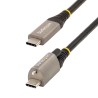 StarTech.com 20in 50cm Top Screw Locking USB C Cable 10Gbps, USB 3.1/3.2 Gen 2 Type-C Cable, 100W (5A) Power Delivery Charging