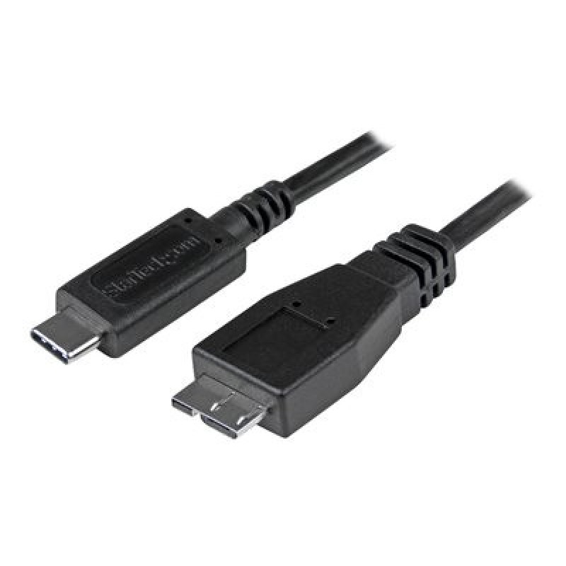 StarTech.com USB C to Micro USB Cable 0.5m - USB 3.1 Type C to Micro USB Type B Cable - Micro USB 3.1 to USB-C - Thunderbolt 3