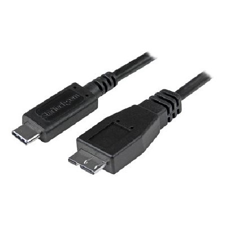 StarTech.com USB C to Micro USB Cable 0.5m - USB 3.1 Type C to Micro USB Type B Cable - Micro USB 3.1 to USB-C - Thunderbolt 3