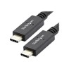 StarTech.com USB C Cable - 3 ft / 1m - with Power Delivery (USB PD) - Power Pass Through Charging - USB to USB Cord