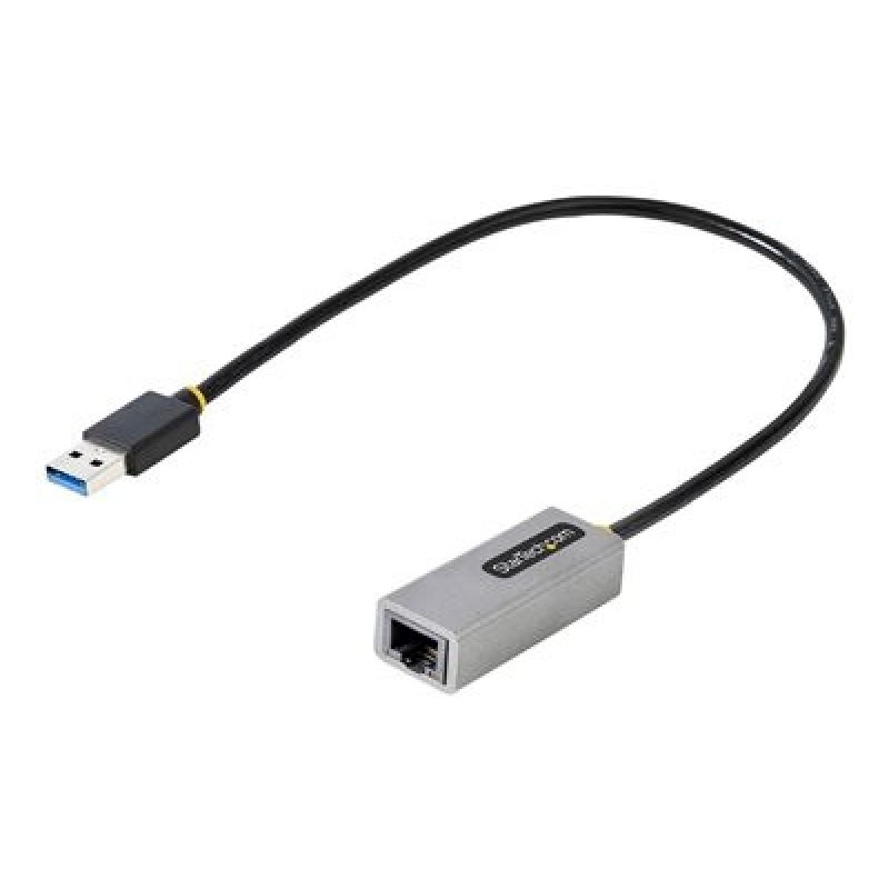 StarTech.com USB to Ethernet Adapter, USB 3.0 to 10/100/1000 Gigabit Ethernet LAN Converter for Laptops, 1ft (30cm) Attached