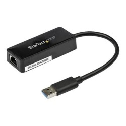 StarTech.com USB 3.0 Ethernet Adapter - USB 3.0 Network Adapter NIC with USB Port - USB to RJ45 - USB Passthrough