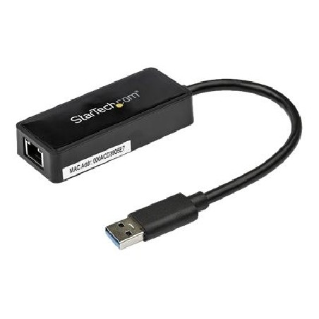 StarTech.com USB 3.0 Ethernet Adapter - USB 3.0 Network Adapter NIC with USB Port - USB to RJ45 - USB Passthrough