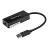 StarTech.com USB 3.0 Ethernet Adapter - USB 3.0 Network Adapter NIC with USB Port - USB to RJ45 - USB Passthrough