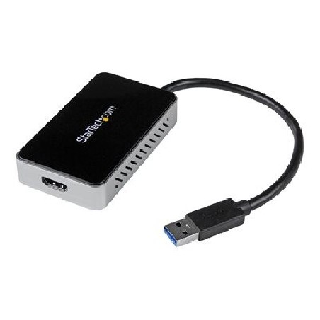 StarTech.com USB 3.0 to HDMI & DVI Adapter with 1x USB Port - External Video & Graphics Card Adapter - Dual Monitor Hub