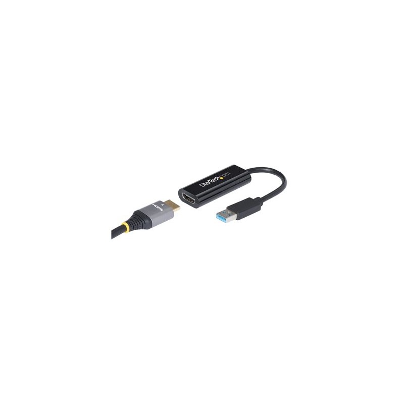 StarTech.com USB 3.0 to HDMI Adapter, 1080p (1920x1200), Slim/Compact USB to HDMI Display Adapter Converter for Monitor, USB