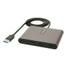 StarTech.com USB 3.0 to 4 HDMI Adapter, External Video & Graphics Card, USB Type-A to Quad HDMI Monitor Display Adapter Dongle